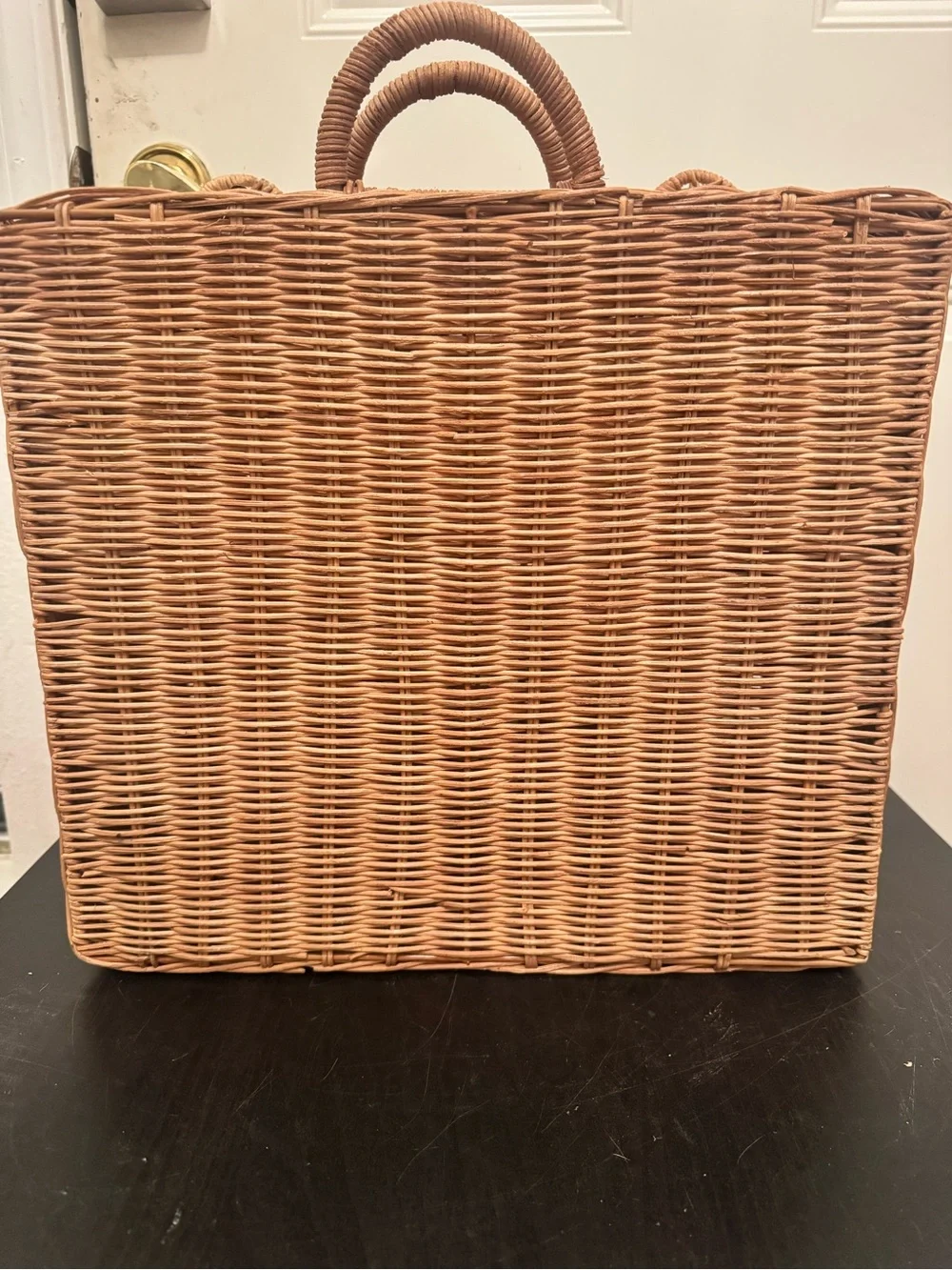 Meri Meri Bear Wicker Suitcase Picnic Basket Kids Baby Nursery